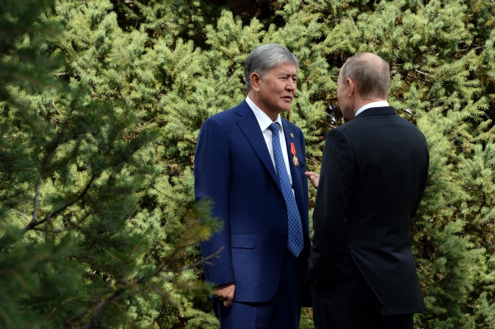 Орусия президенти Владимир Путин менен "Ала-Арча" мамлекеттик резиденциясында