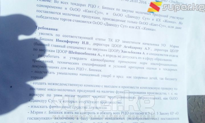 Анара Дауталиеванын талаптары