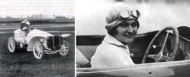 Алгачкы мыкты автожарышчылар Камилла дю Гас жана Элишка Юнкова