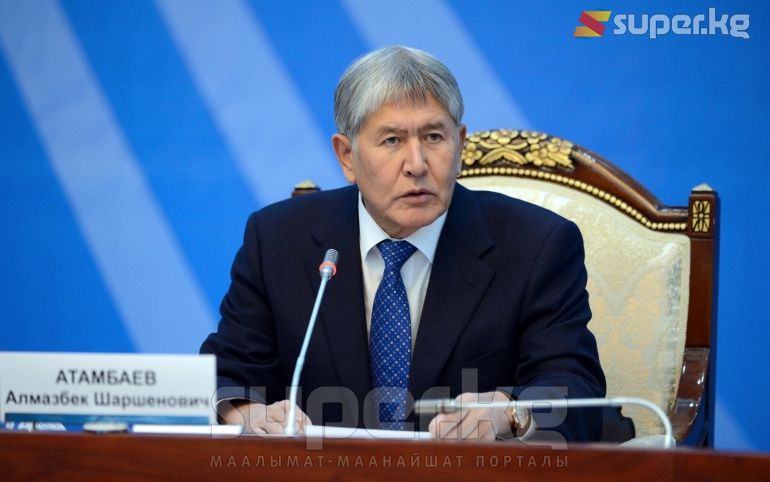 Президент Алмазбек Атамбаев