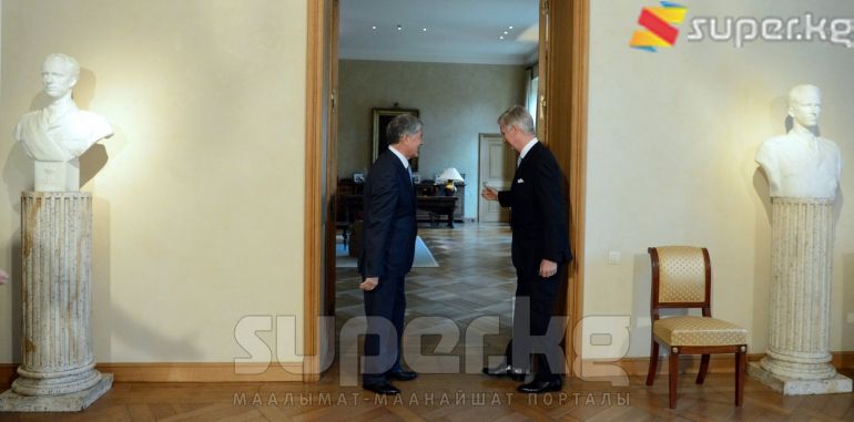 Президент Алмазбек Атамбаев Бельгиянын Королу Филипп менен