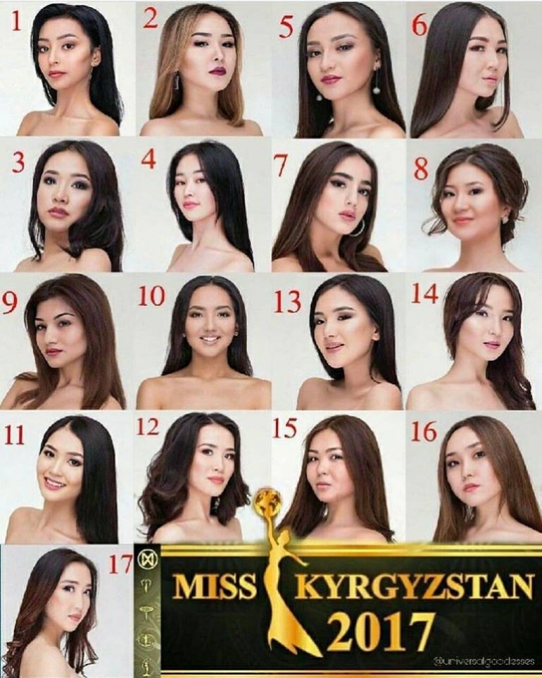 &quot;Кыргызстан сулуу-2017&quot; сынагынын катышуучулары