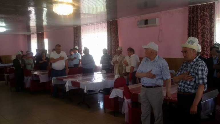 Талас облусунда өтүп жаткан Элдик курултай