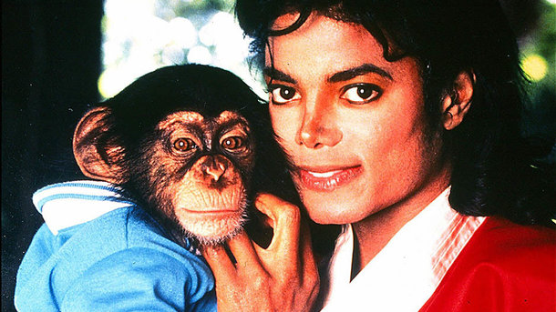 Майкл Жексон жана анын шимпанзеси Бабблз