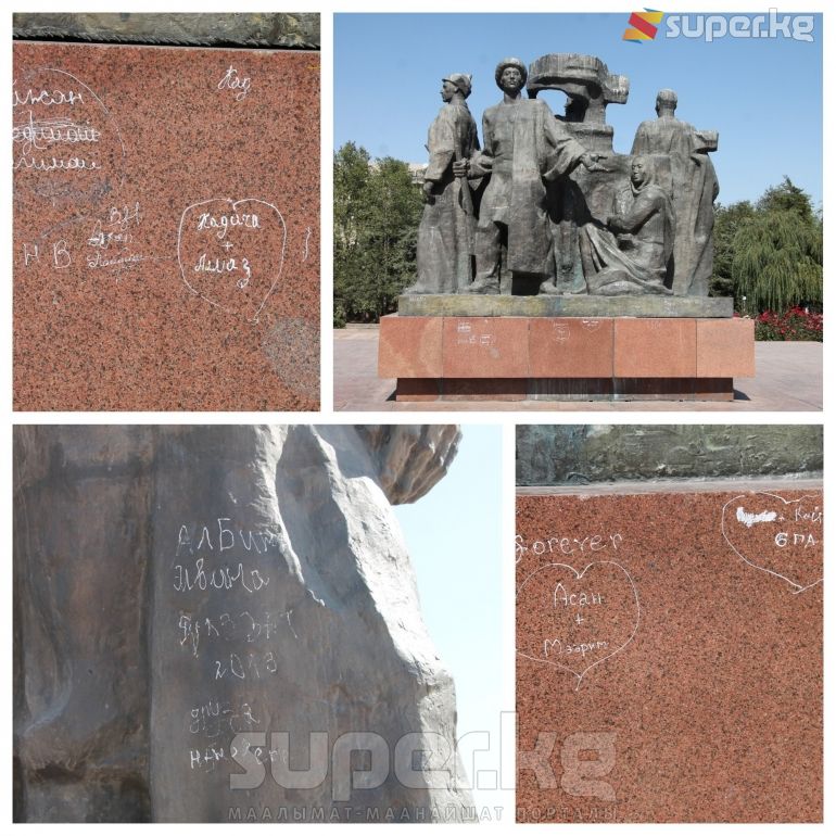 Революциянын каармандарына арналып тургузулган эстелик. 