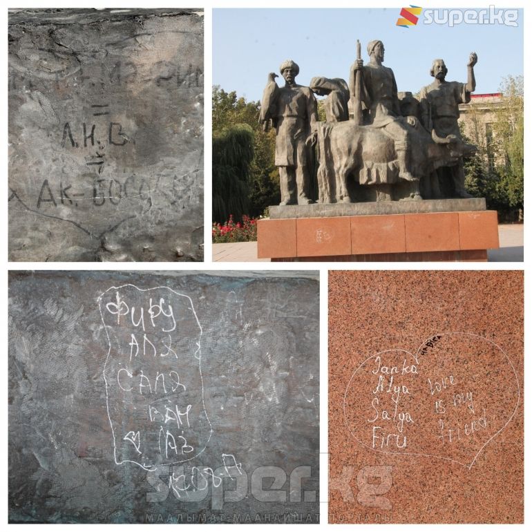 Революциянын каармандарына арналып тургузулган эстелик. 
