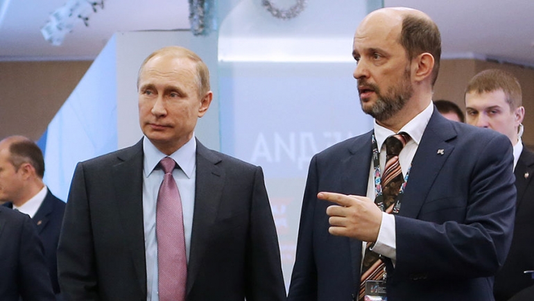 Владимир Путин жана анын кеңешчиси Герман Клименко