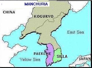 Силла, Пэкче жана Когуре мамлекеттери