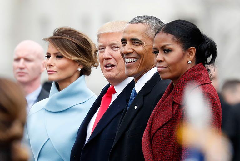 Барак Обама жана Дональд Трамп