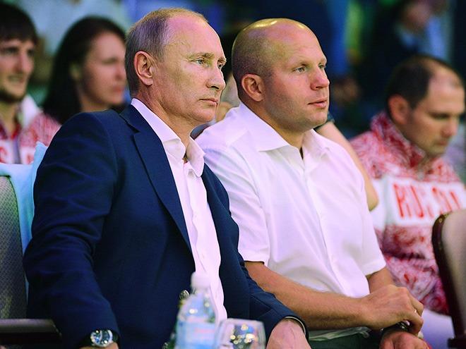 Емельяненко туруктуу күйөрманы Владимир Путин менен