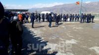 Садыр Жапаров Таласта митингге чыккандар менен жолукту