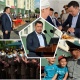 Даам сызып, жайдары учурашып... Садыр Жапаров Ошто аскер кызматкерлерине батир тапшырган учурдагы сүрөттөр