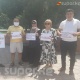 Эски аянтта айып пулдар боюнча митинг өтүүдө