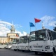 Бир апта акысыз ташыйт. Бүгүн Өзбекстандан алып келинген автобустар линияга чыкты