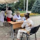 Бишкектин борборунда жарандарды акысыз эмдөө жүргүзүлө баштады (фоторепортаж)