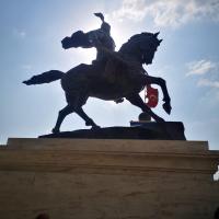 Анкара шаарында Манастын айкели тургузулду