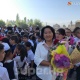 Көп улуттуу Степное айылындагы Келечек орто мектебинде салтанаттуу линейка өттү