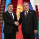 Садыр Жапаров ЖККУнун саммитине катышуу үчүн Дүйшөмбү шаарындагы "Улут сарайына" келди